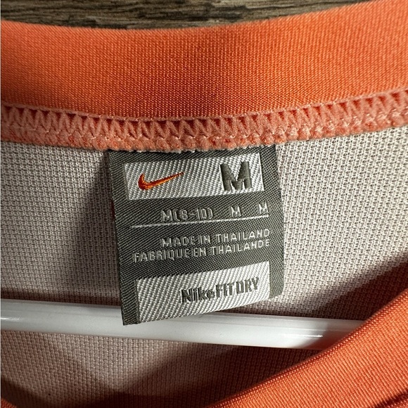 Nike Fit Dry White and Orange Long Sleeve Tee - Picture 5 of 5